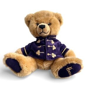 Harrods Knightsbridge Hand Puppet Bear 2000 Christmas Embroidered Foot Rare 12"